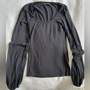 Abercrombie Long Sleeve Black Top XS